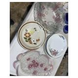 vintage soga glass mikasa crystal bowl fruit