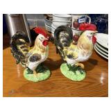 BRINN'S roosters, ceramic 6' & 7.5'