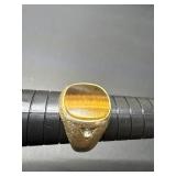 mens 14KGE UNACLAD ring size 8.25 wgt 5.96
