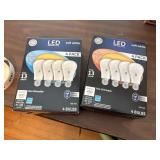 3 / 60 watt light bulbs, 4 / 40 watt light bulbs