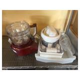 kitchenaide large food processor  red, with juicer