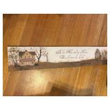 NEW stretch canvas WE SERVE THE LORD 6' x 30'