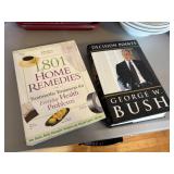 home remedy book, and george bush book