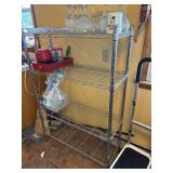 metal shelf  36' w x 14' d x 53' tall
