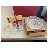 princess house by fostoria, candle holder & 2