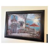 framed print, water front house,30' X 42'