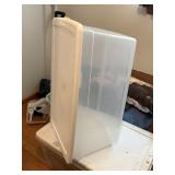 large tote with lid 90 quart size  bedroom 2