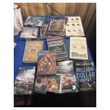 novels, pc games, christmas cd's    basement