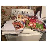 cookbooks, diy, sewing, dieting, church hymnal,