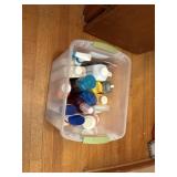 TOTE with misc bathroom head n shoulders,
