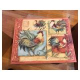 NEW stretch canvas ROOSTERS  16' X 20'