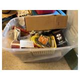 large tote/id, car scrubber kit, flex seal, light