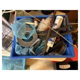 tray of tools, tire iron, picker upper, silicon