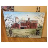New Stretched Canvas Barn Scene 24' x 32'