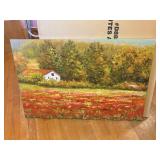 New Stretched Canvas Barn & Meadow 24' x 36'
