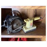 black n decker circular saw, finishing sander