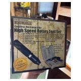 high speed rotary tool set cordless, rechargable
