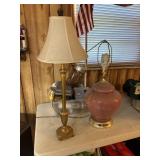 2 lamps, 1 shade   basement