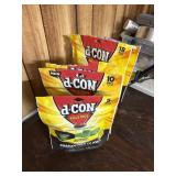 5 bags, mouse bait  d=con   basement