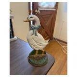 wrought iron DUCK door stop  9' tall   livingroom