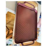 cooking light griddle  15' x 11'   with handles