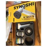 rechargable scrubber with steel brush, stiff brush