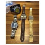4  watches, timex. armatron, citizen quartz