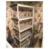 plastic shelf 5 shelf unit 36' x 18' x 73' tall