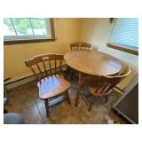 3ft  kitchen table , 4 wood chairs
