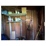 corner &wall contents, hedge trimmer, jumper cable