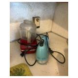 kitchen aide food processor, & mixer (1 beater)