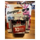 4 energizer C batteries exp 12/29