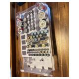 large battery storage case loaded with batteries,