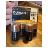 4 duracell batteries C exp 2031