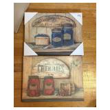 NEW stretch canvas BLUEBERRY & CHERRY
