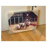 NEW stretch canvas PIG RACE 12' x 16'