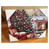 NEW stretch canvas 11' x 14' christmas scene