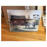 NEW stretch canvas THE OLD GRAY MARE 12'x16