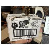 apx 80 Shout Wipes *hole in box*