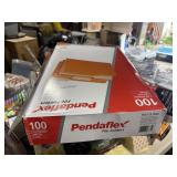 100 Pendaflex legal size 3 tab orange folders