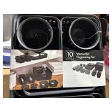 10 piece weave bin organizer set