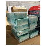 9 boxes tissues kleenex rect. boxes