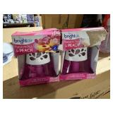 2 brightair fresh petals & peach 2.5 oz air fresh