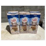 3 boxes 50@ ind.  coffee mate oak milk exp 10/26