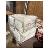 4 pks staples napkins, 400ct@ bags are dusty