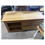 T.V. stand wood 55'x 23.5' x 24', has 2 drawers