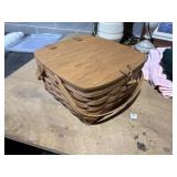 LONGABERGER pie basket with riser and lid