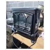 electric fireplace heater black