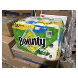 12 double rolls bounty paper towels,