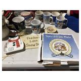 LONGABERGER snow friends plate & mug collection